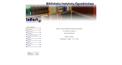 Desktop Screenshot of biblioteka.inhort.pl
