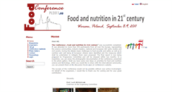 Desktop Screenshot of foodconference2011.inhort.pl