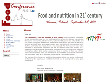 Tablet Screenshot of foodconference2011.inhort.pl