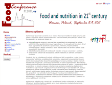 Tablet Screenshot of pl.foodconference2011.inhort.pl